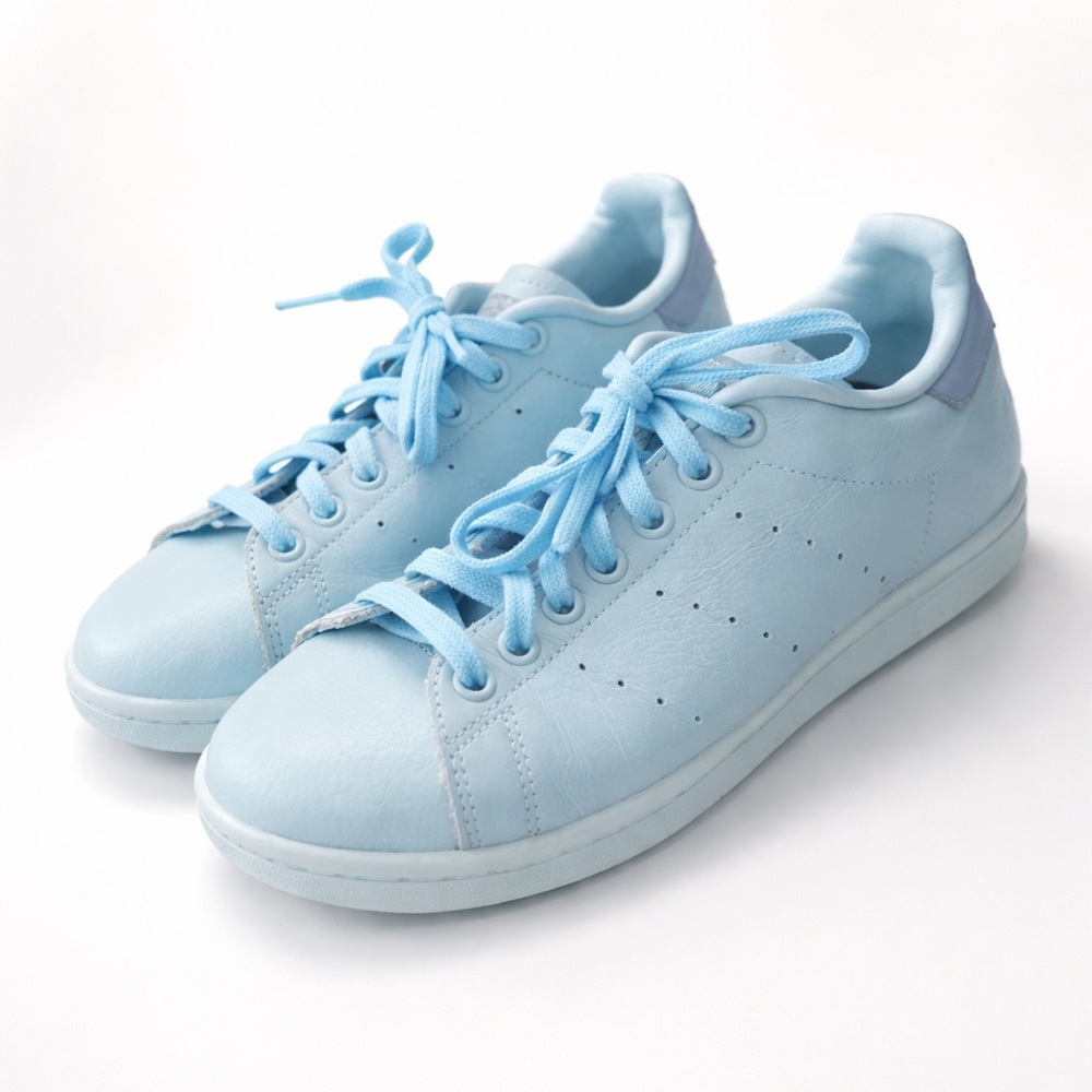 Adidas Stan Smith Light Blue Sneakers EUC Men’s 6 Women’s 7.5 + Free Extra Laces